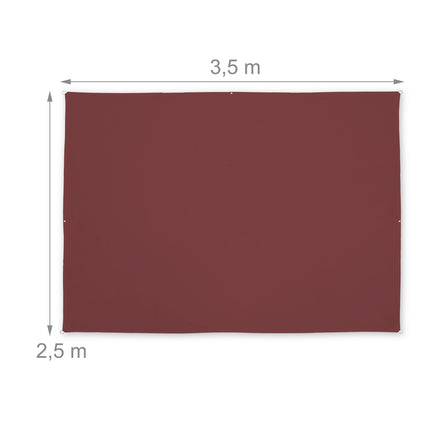 Voile d'ombrage rectangulaire jaune