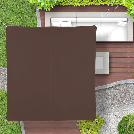 Voile d'ombrage carré marron