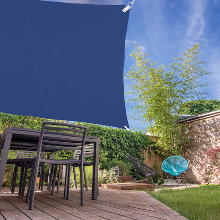 Voile d'ombrage carré bleu foncé