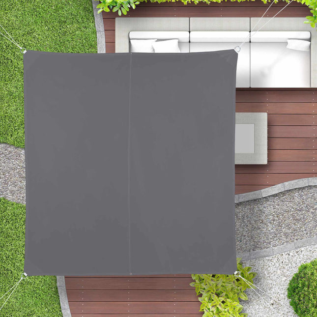 Voile d'ombrage carré gris