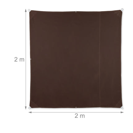 Voile d'ombrage carré gris