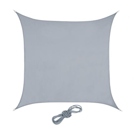 Voile d'ombrage carré gris clair