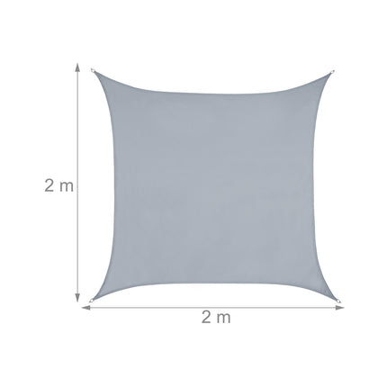 Voile d'ombrage carré gris clair