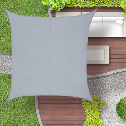 Voile d'ombrage carré gris clair