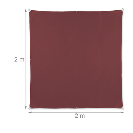 Voile solaire carrée marron