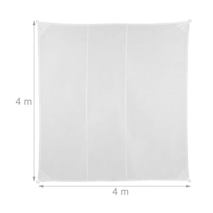 Voile d'ombrage carré blanc