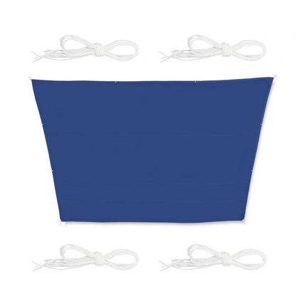 Voile d'ombrage trapézoïdale bleu foncé