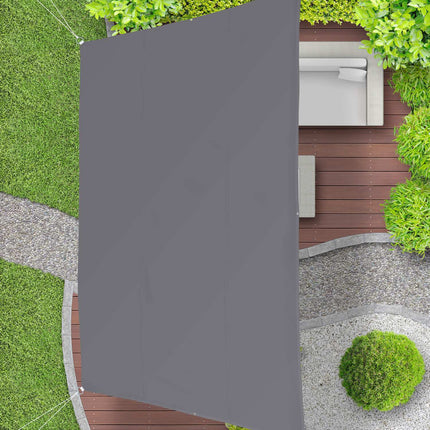 Voile d'ombrage trapézoïdale grise