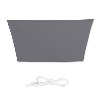 Voile d'ombrage trapézoïdale grise