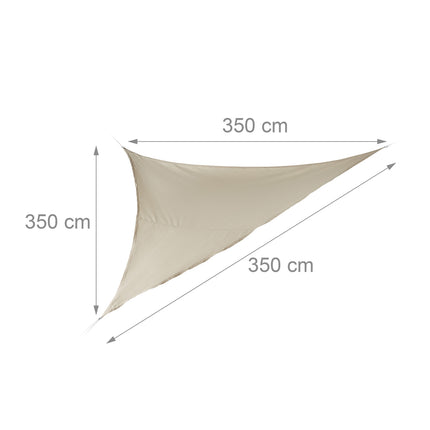 Sonnensegel dreieckig beige