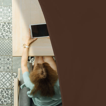 Voile d'ombrage triangulaire marron
