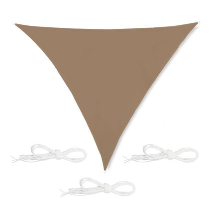 Voile d'ombrage triangulaire marron café