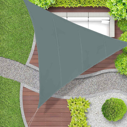 Voile d'ombrage triangulaire gris