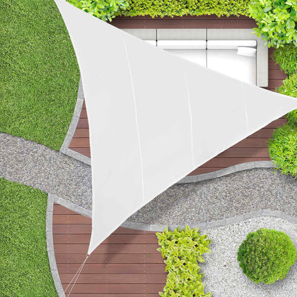 Voile d'ombrage triangulaire blanc