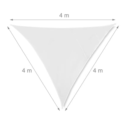 Voile d'ombrage triangulaire blanc