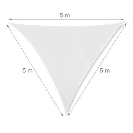 Voile d'ombrage triangulaire blanc