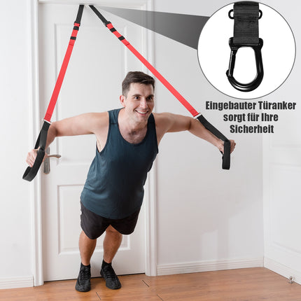 Sangles d'entraînement en suspension, réglables de 145 à 200 cm, 181 kg