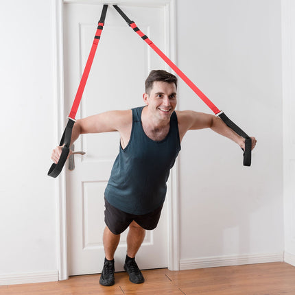 Sangles d'entraînement en suspension, réglables de 145 à 200 cm, 181 kg