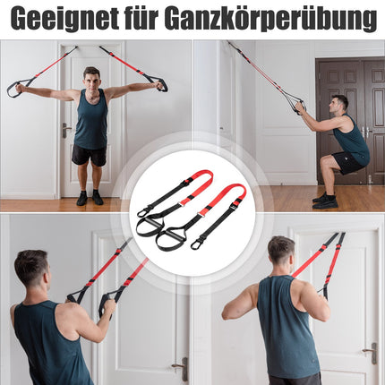 Sangles d'entraînement en suspension, réglables de 145 à 200 cm, 181 kg
