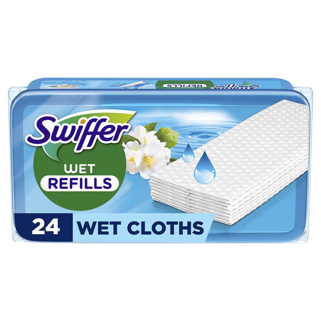 Swiffer Wet Nachfüllpackungen, Duft: Morgenfrische, 24 Stück