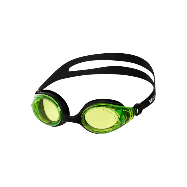 Schwimmbrille, Antibeschlag, Schwarz/Grün