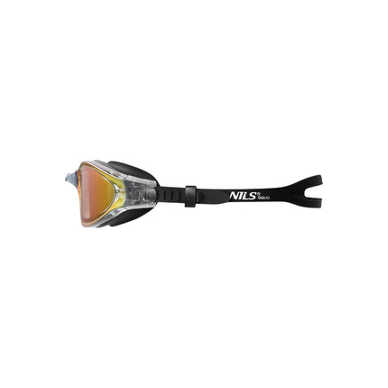 Lunettes de natation, noir/arc-en-ciel, antibuée, protection UV