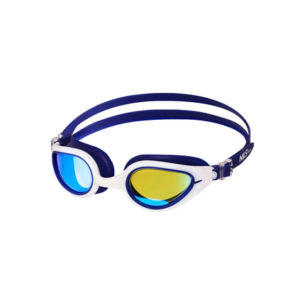 Lunettes de natation, bleu/blanc, antibuée, protection UV