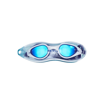 Lunettes de natation, bleu/blanc, antibuée, protection UV