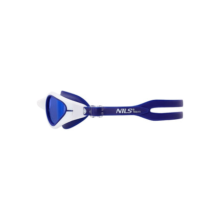 Lunettes de natation, bleu/blanc, antibuée, protection UV
