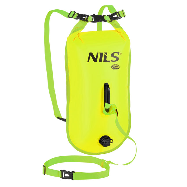 Bouée de sécurité de natation avec sac étanche de 28 L et sac à dos