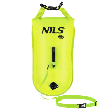 Bouée de sécurité de natation avec sac étanche de 28 L et sac à dos