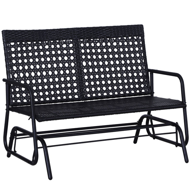 2-Sitzer Polyrattan Garten-Hollywoodschaukel