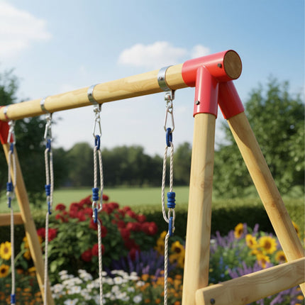 Connecteur pivotant, en forme de A, poteau rond, acier