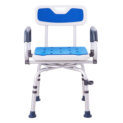 Swivel Shower Chair 360, Adjustable Height, 400 lb Capacity