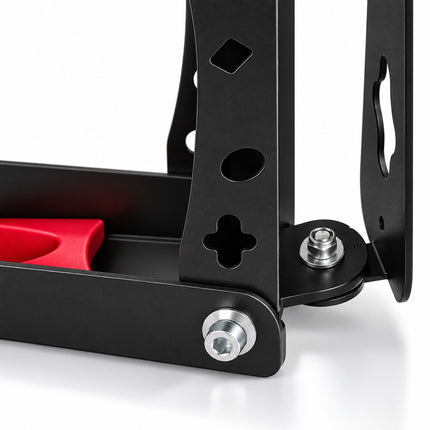 Swivelling Vertical Bicycle Wall Mount, Set of 2 – Wall Protectors, Black, Red