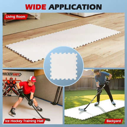 Kunsteisplatten 10er-Pack, UHMW-PE, 46,5 cm