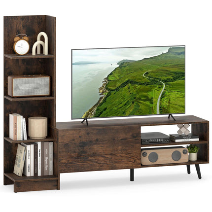 Meuble TV pour téléviseurs jusqu'à 50 pouces, étagère réglable, armoire