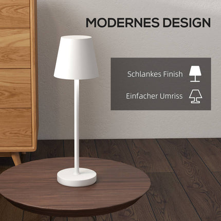 Portable Metal USB Table Lamp - Rechargeable, 3 Light Modes