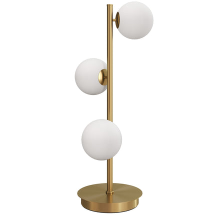 Tischleuchte mit 3 Kugeln, Messing-Finish, G9 Fassungen, 53 cm