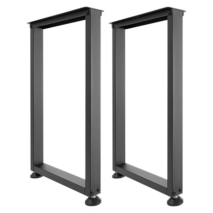 Table Legs Set of 2, Black Steel 29.1in Heavy Duty