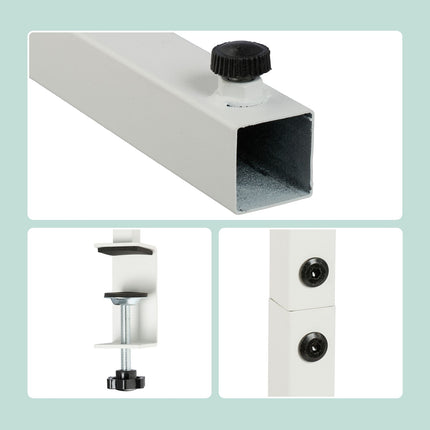 Support de tige de table avec rails réglables pour décorations
