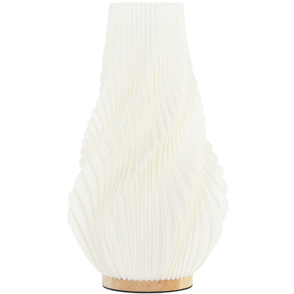 Lampe de table, lampe de table LED intelligente avec abat-jour en forme de fleur imprimé en 3D, application/commande vocale, synchronisation musicale, lampe de chevet à intensité variable avec Alexa et Google Assistant, blanc Aosom