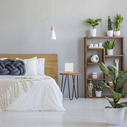 Lampe de table en forme de cube