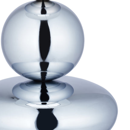 Tischleuchte mit Kugeln silber