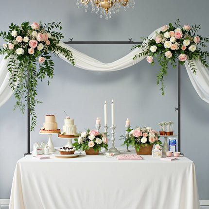 Tabletop Balloon Arch Stand with Clamps, 13–42 In, 28–98 In