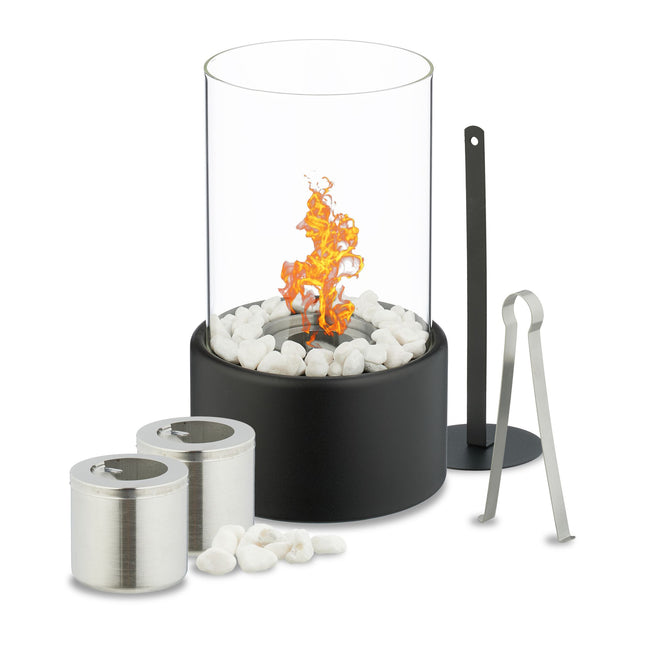 Cheminée de table au bioéthanol - Usage intérieur et extérieur