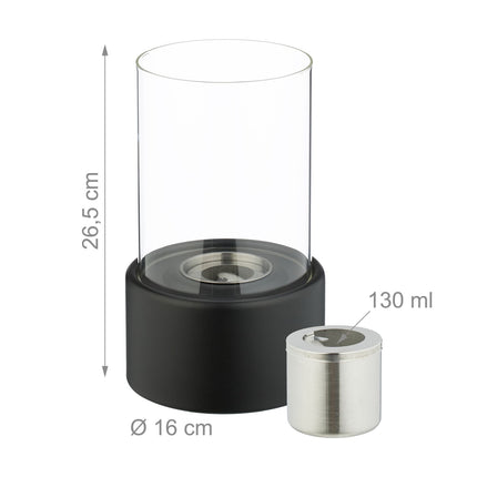 Cheminée de table au bioéthanol - Usage intérieur et extérieur
