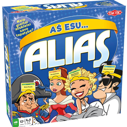 Taktisches Brettspiel Alias Ich bin (in litauischer Sprache)