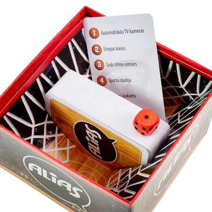 Alias du jeu de société Tactic : Basketball (en langue lettone)