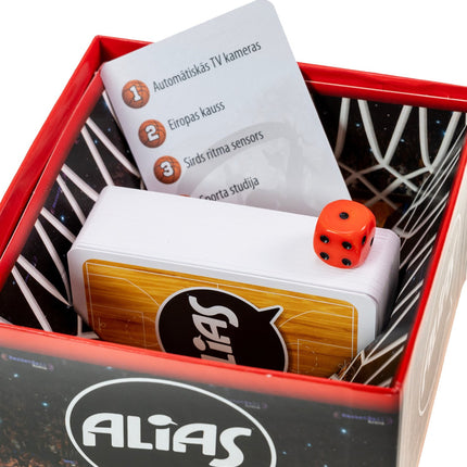 Alias du jeu de société Tactic : Basketball (en langue lettone)